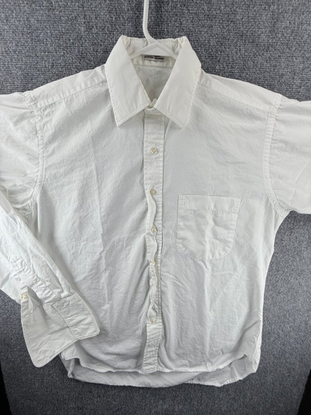 Gitman Bros USA Cotton 15.5 36 Broadcloth TTX White American Shirt Long Sleeve